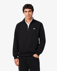 High Neck Zipped Fleece Sweatshirt