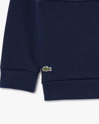 Fleece Contrast Print Sweatshirt