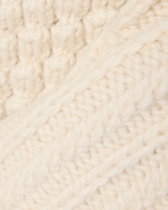 Runway Embroidered Textured Wool Sweater