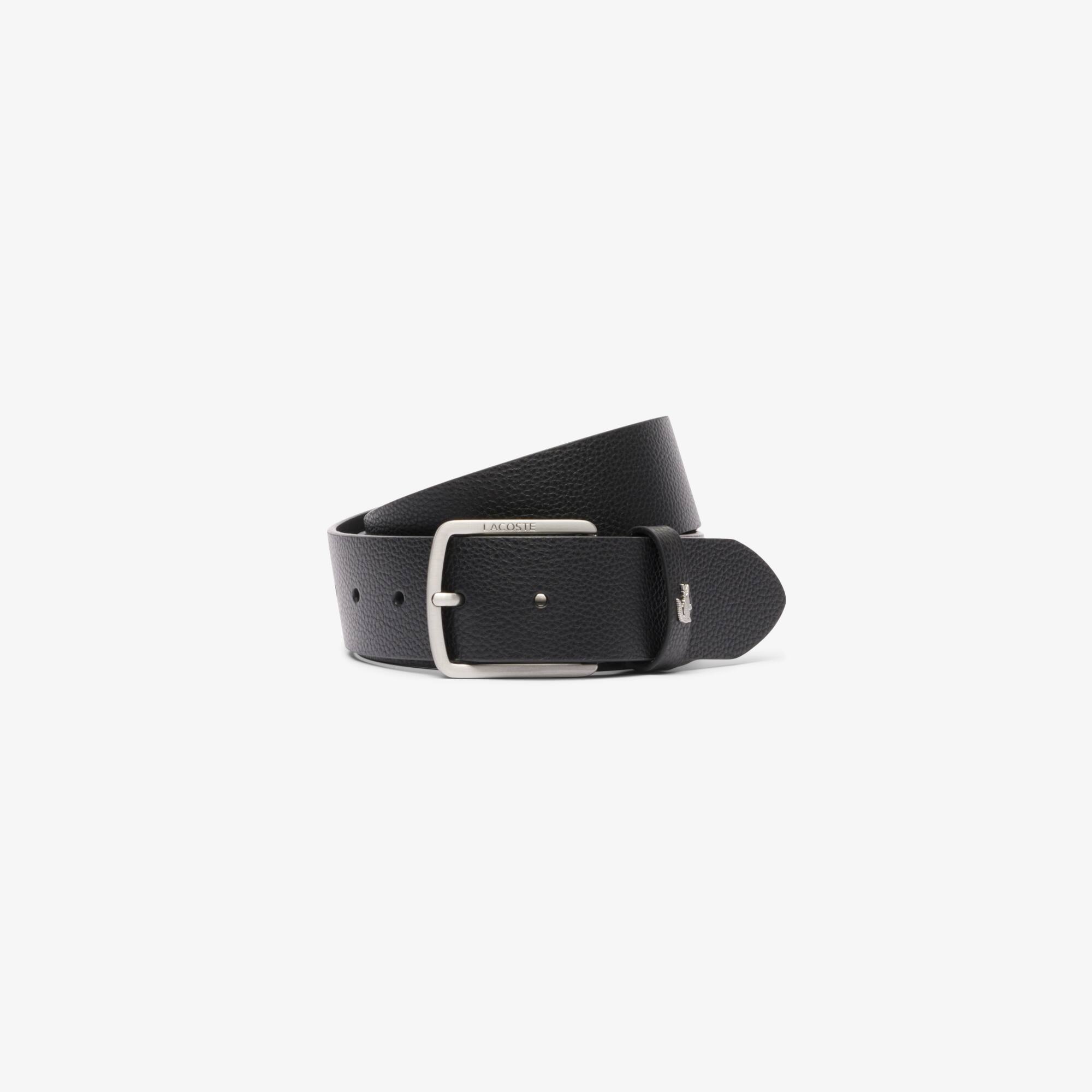 ベルト Lacoste Men's Monogram Leather Belt Men's Monogram Leather Belt - Belts - New In 2025 | Lacoste