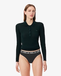 Logo Waist Stretch Cotton String Briefs