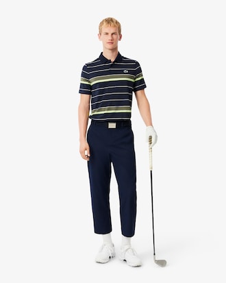 Striped Ultra Dry Stretch Golf Polo Shirt