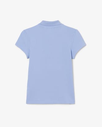 Scalloped Collar Piqu&eacute; Polo Shirt