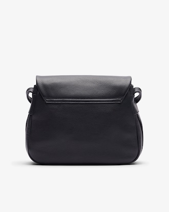 City Court Grain Leather Flap Close Bag