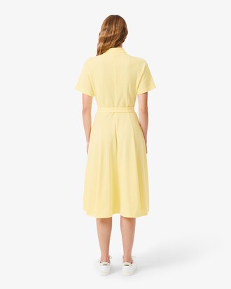 Flared Piqu&eacute; Polo Dress