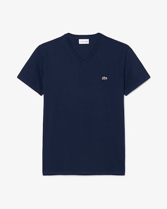 Lightweight Cotton Pima V Neck T-shirt