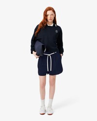 Oversized Pleated Bermuda Shorts