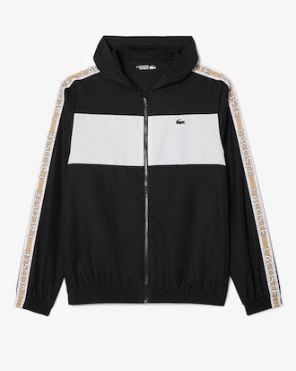 Colour-Block Logo Stripe Tennis Jacket