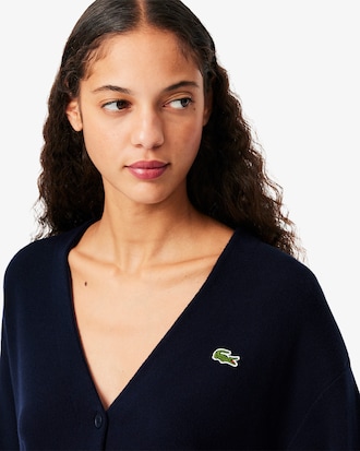 V Neck Cotton Cardigan