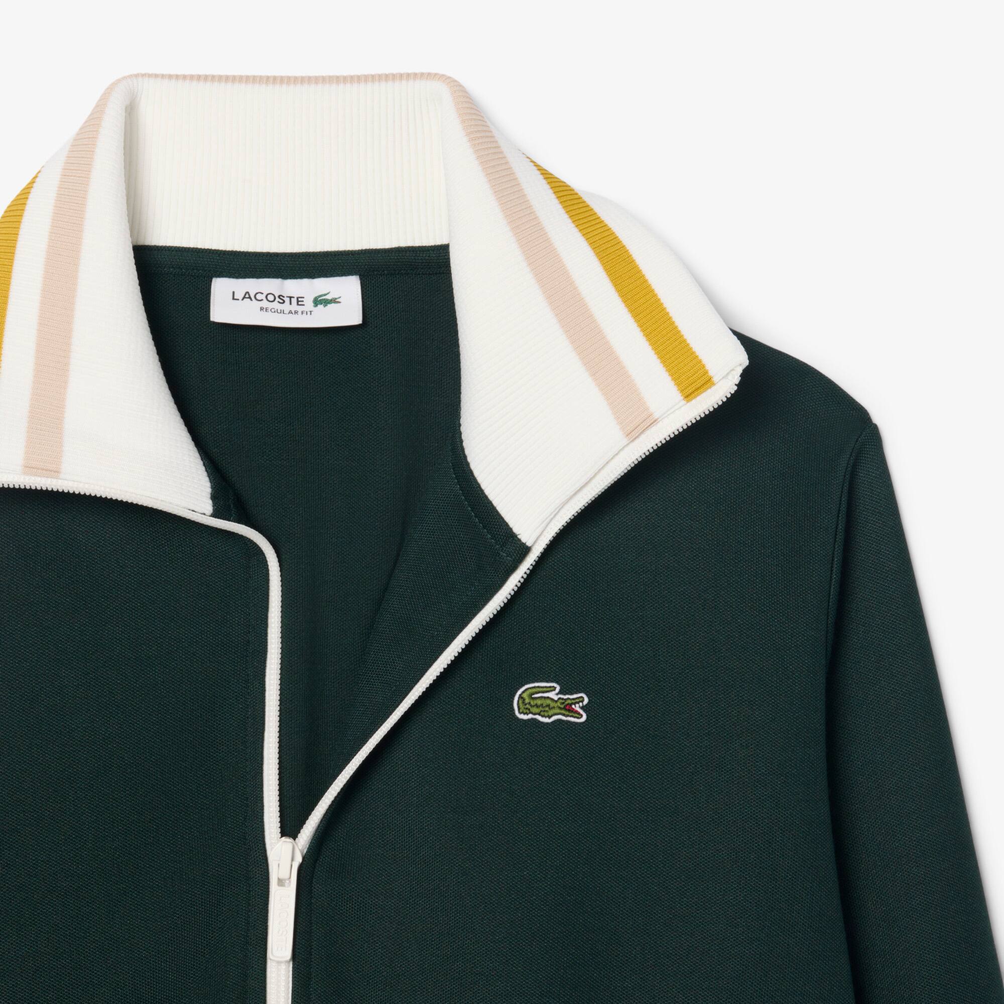 Zipped Stripe Accent Sweatshirt - undefined - New In 2026 | Lacoste
