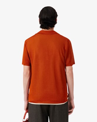 Runway Slim Fit Satin Piqu&eacute; Polo Shirt
