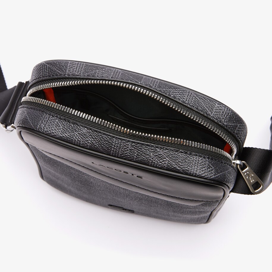 men's the blend monogram canvas vertical crossover bag
