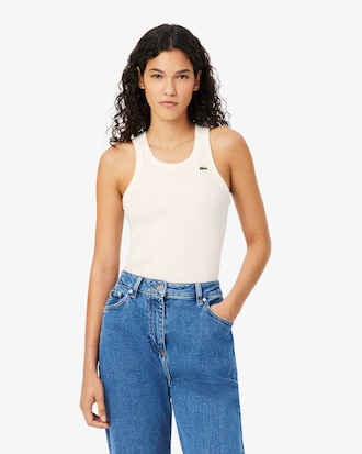 Slim Fit Ribbed Cotton Tank Top