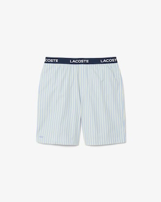 Striped Poplin Pajama Shorts