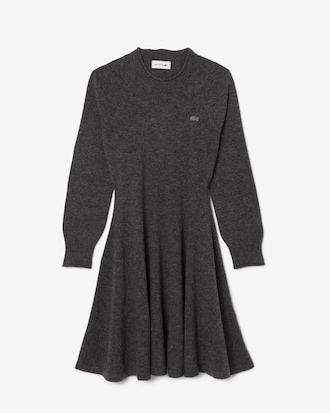 Short Seamless Carded Wool Dress
