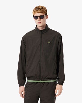 Water-Repellent Hooded Track Jacket