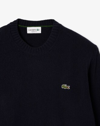 Carded Wool Crew Neck Sweater