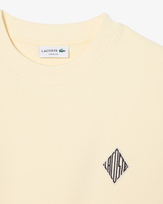Double Face Piqu&eacute; Badge Sweatshirt