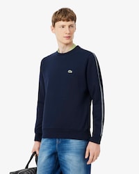 Stripe Band Fleece Sweatshirt