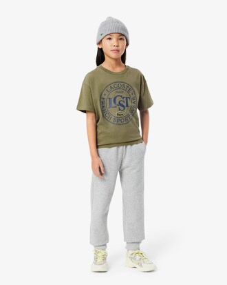 Contrast Badge Cotton T-shirt