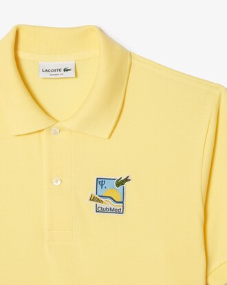L.12.12 Lacoste x Club Med Badge Accent Polo Shirt