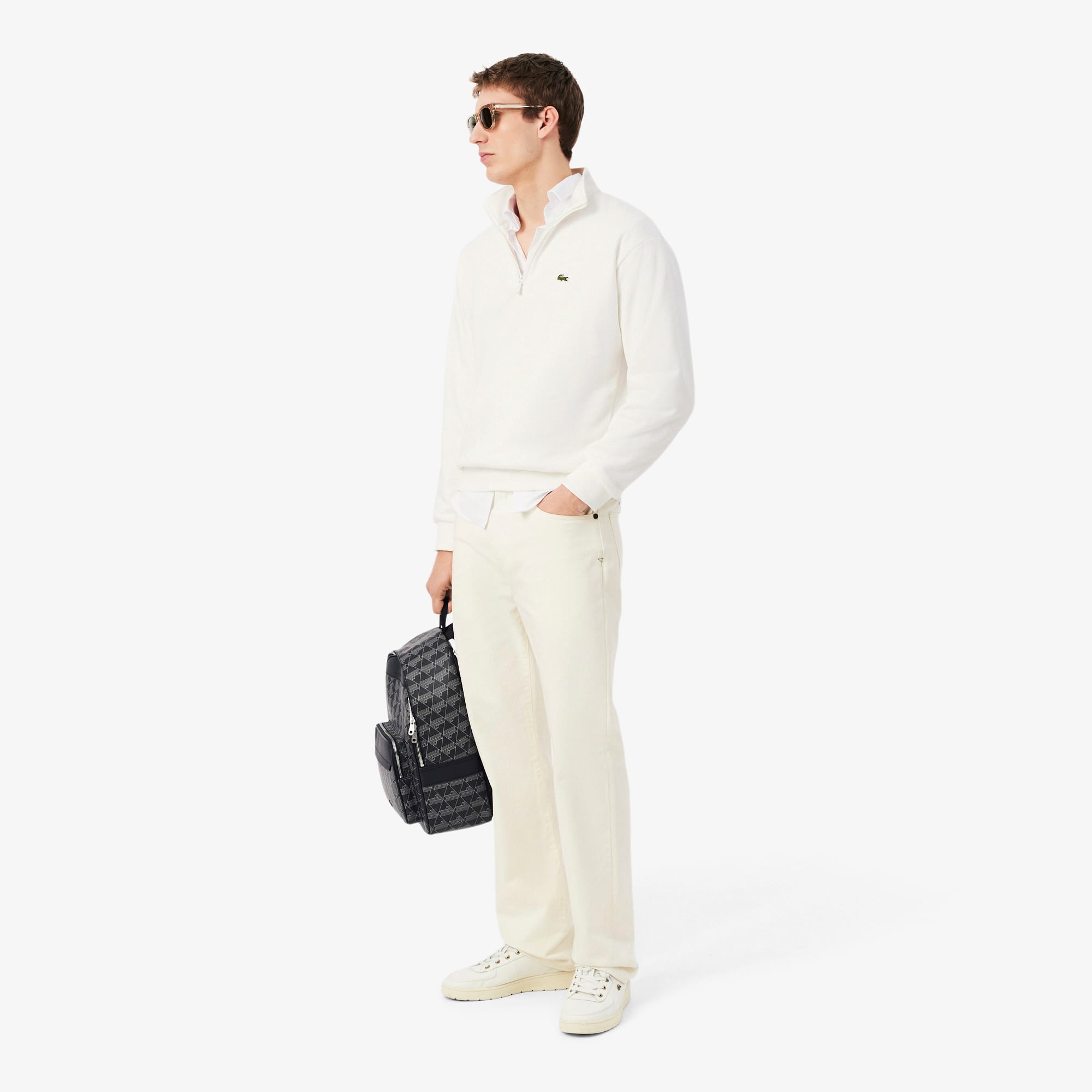 Fleece Zip Neck Sweatshirt - Men's Sweatshirts - New In 2026 | Lacoste
