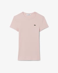 Slim Fit Ribbed Cotton T-shirt