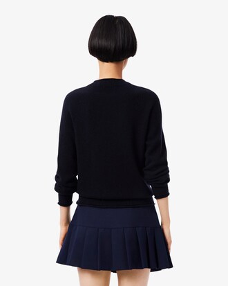 3D Knit Carded Wool Sweater