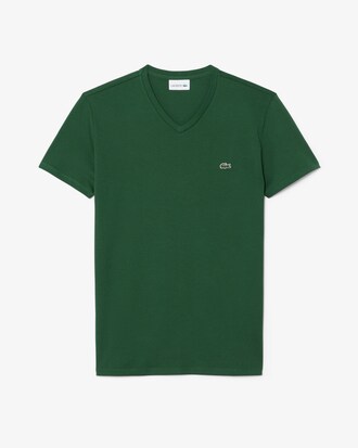 Lightweight Cotton Pima V Neck T-shirt