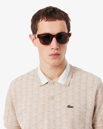 Classic Fit Monogram Jacquard Polo Shirt