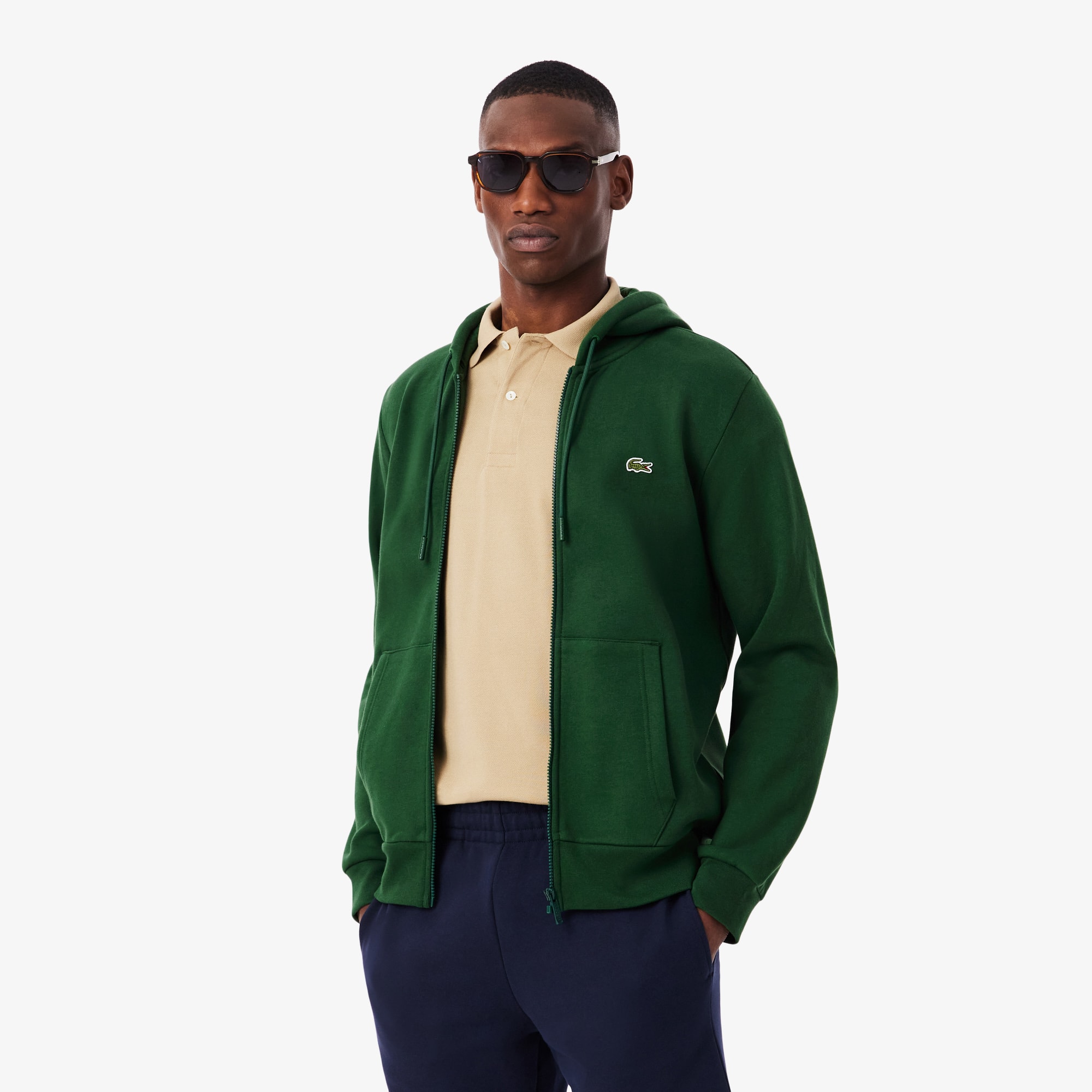 Men's Hoodie in Organic Cotton and Kangaroo Pocket | Lacoste UK