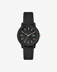 Women's Lacoste.12.12 Black Silicone Strap Watch