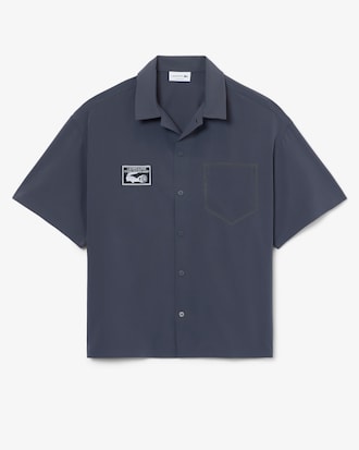 Relaxed Fit Lacoste x Alpine Poplin Shirt