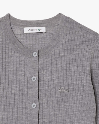 Merino Wool 3D Knit Cardigan