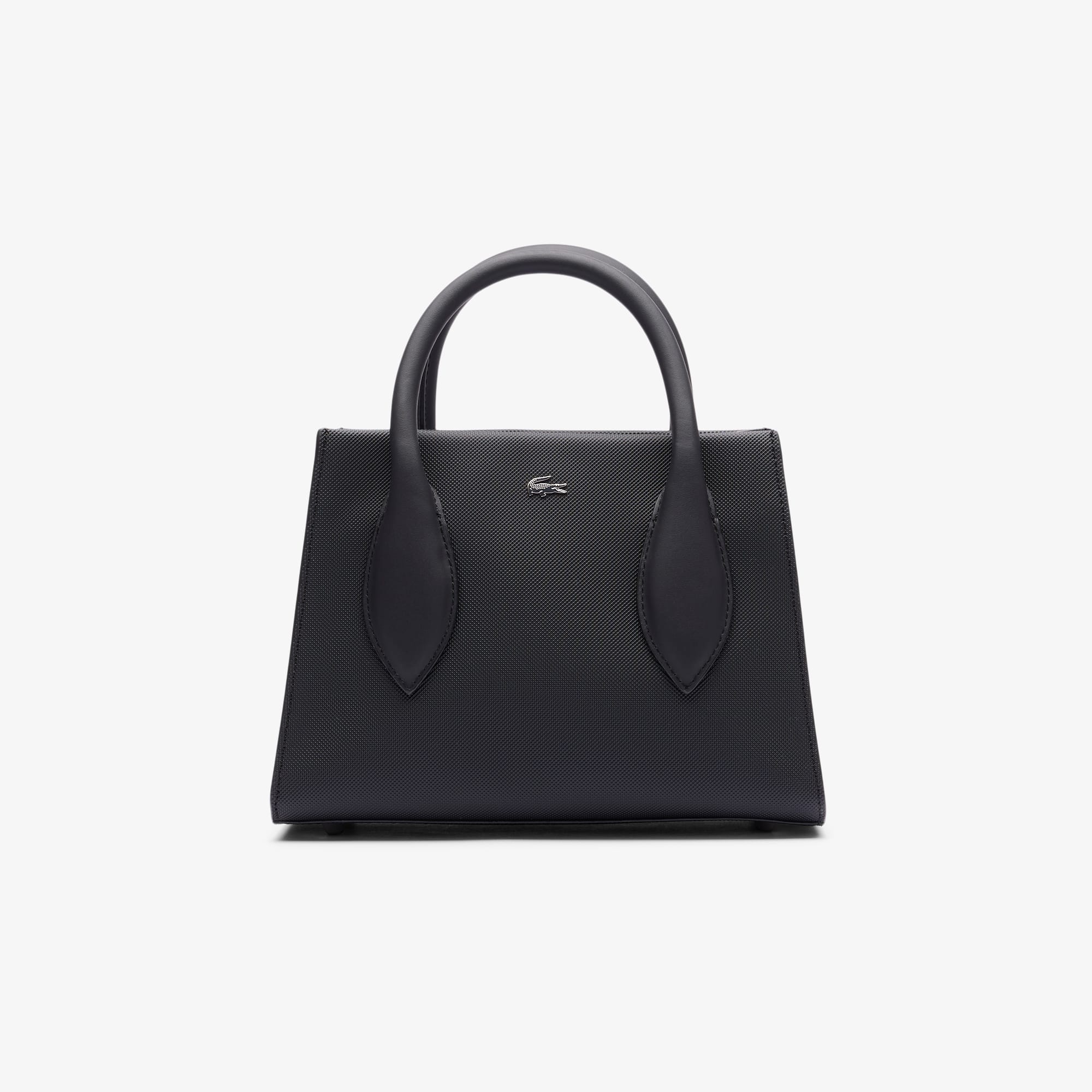 ★LACOSTE★ Women's Easy IZZIE Vertical Shopper Bag Black NF Medium Daily City Tote - All Women's Bags & Handbags - New