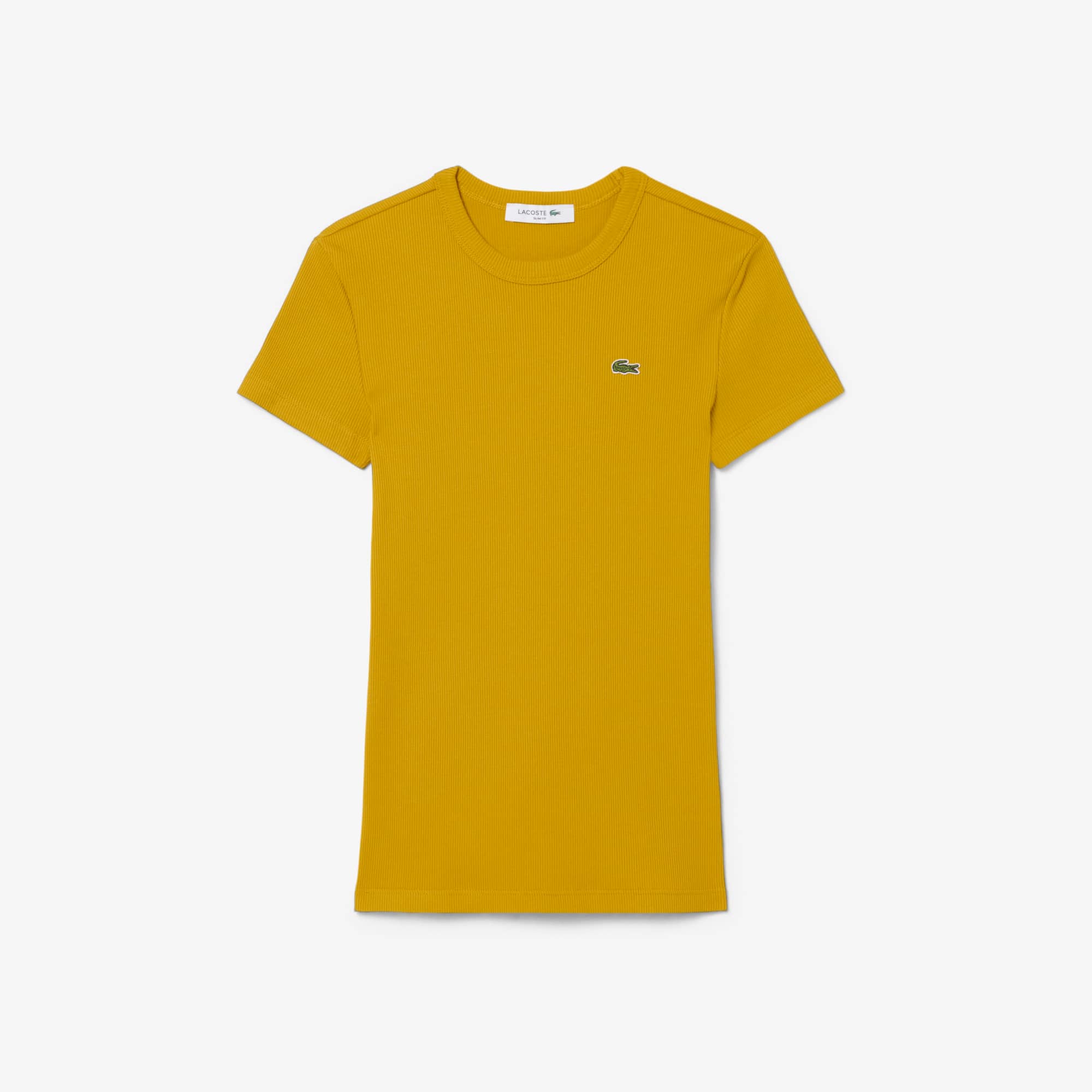 Slim Fit Ribbed Cotton T-shirt - Women's T-Shirts - New In 2026