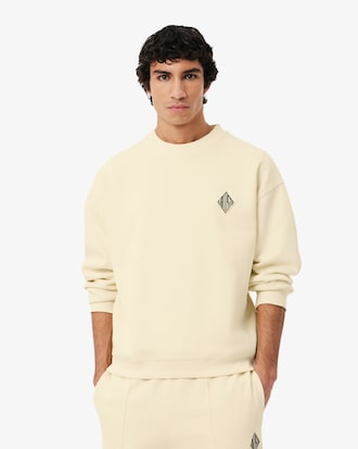 Double Face Piqu&eacute; Badge Sweatshirt