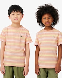 Contrast Stripe Cotton T-shirt