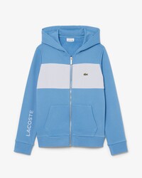 Colour-Block Zipped Hoodie