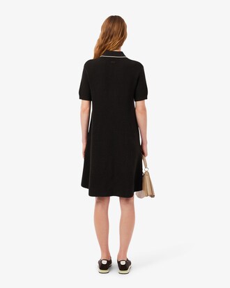Badge Accent Cotton Polo Dress