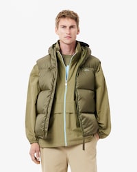 Water-Repellent Short Puffed Vest