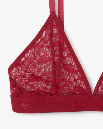 Logo Lace Triangle Bralette