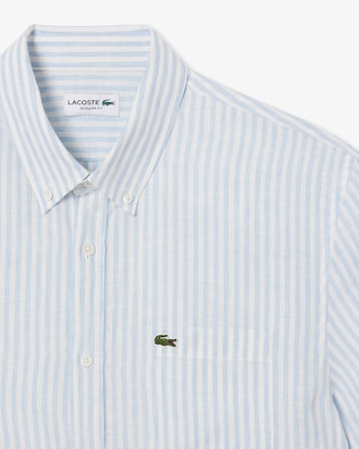 Regular Fit Short Sleeved Linen Shirt