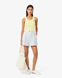 Loose Striped Linen Shorts