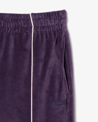 Trim Accent Velour Sweatpants