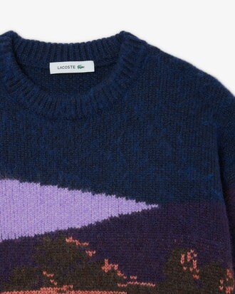 Landscape Jacquard Wool Sweater