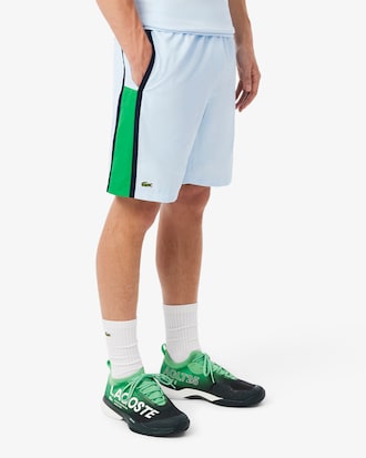 Lightweight Colour-Block Stripe Tennis Shorts