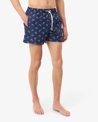 Crocodile Print Swim Trunks
