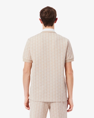 Classic Fit Monogram Jacquard Polo Shirt
