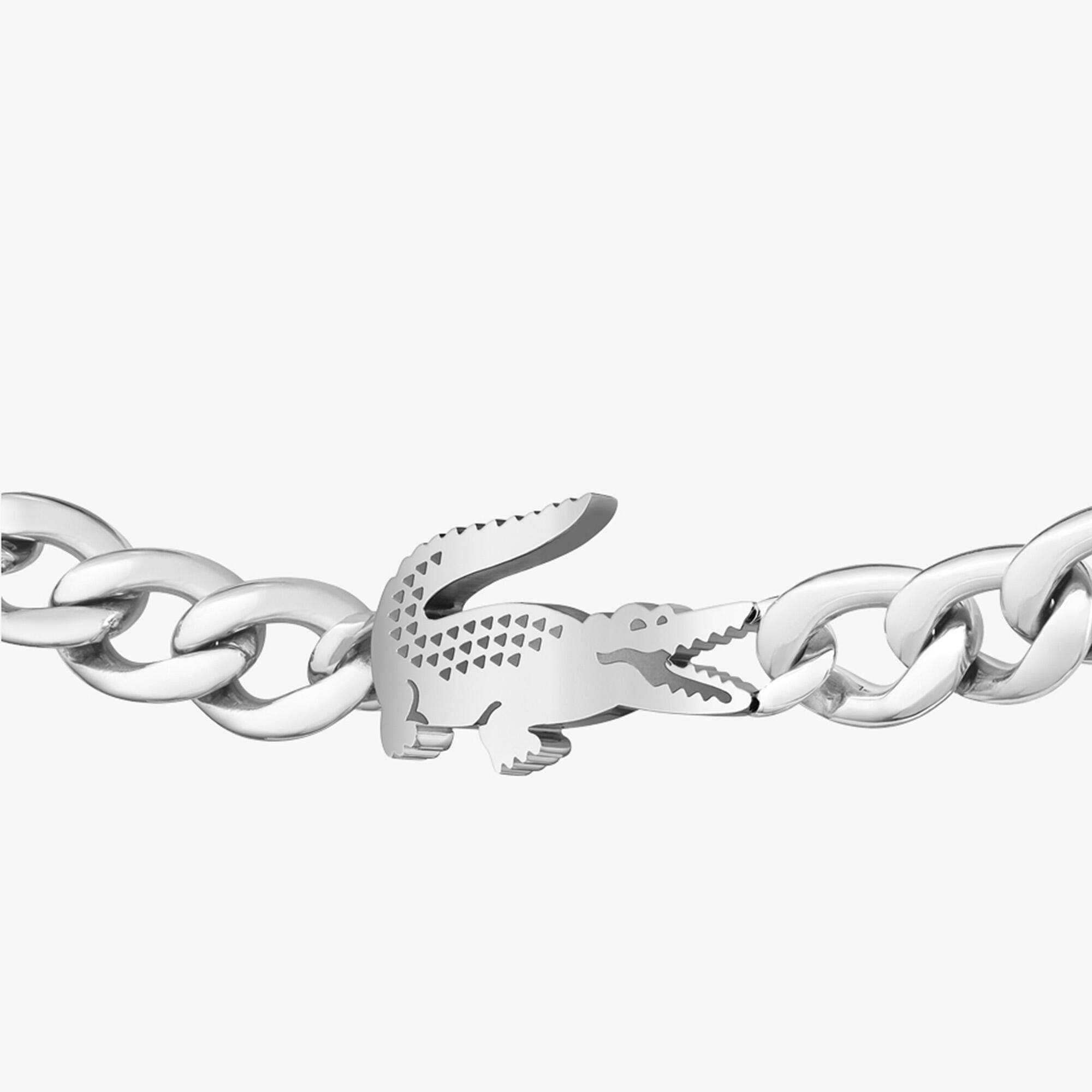 アクセサリー Rare Crocodile Leather Studs Bracelet Crocodile Bracelet - Men's Jewellery - New In 2026 | Lacoste